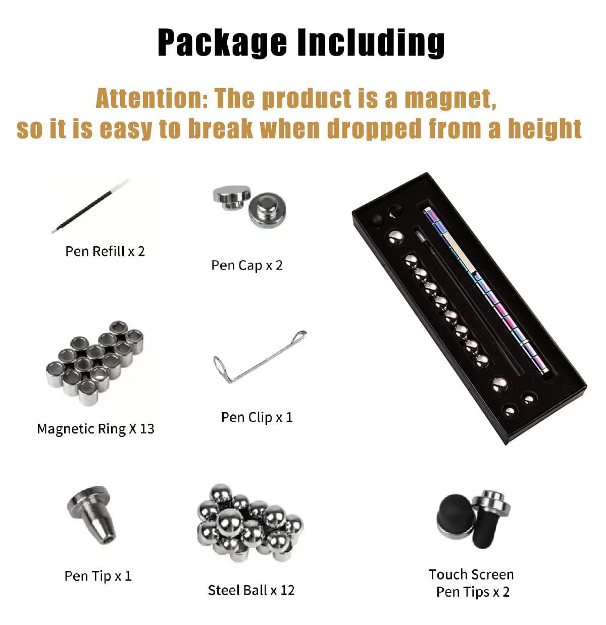 Fidget Toys Pen,Magnetic Pen,Decompression Magnetic Metal Pen,Multifunction Writing Magnet Ballpoint Pen,Pressure Fidget Cool Gadgets,Toys Gifts for Kids,Teenage,Boy,Girls or Friends Colorful Fidget Toys Pen,Magnetic Pen,Decompression Magnetic Metal Pen,Multifunction Writing Magnet Ballpoint Pen,Pressure Fidget Cool Gadgets,Toys Gifts for Kids,Teenage,Boy,Girls or Friends Colorful